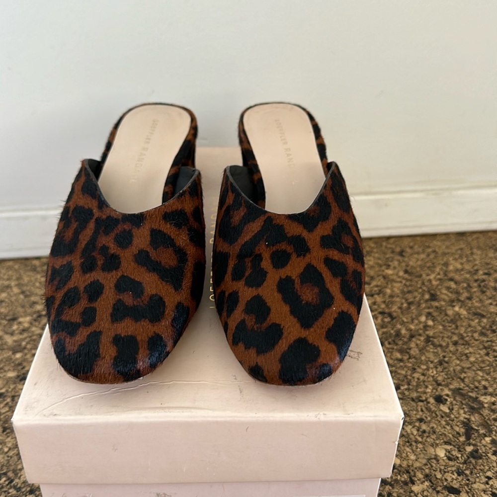 Loeffler Randall leopard Mule
